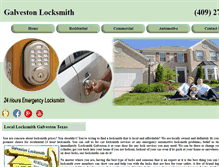 Tablet Screenshot of galveston--locksmith.com